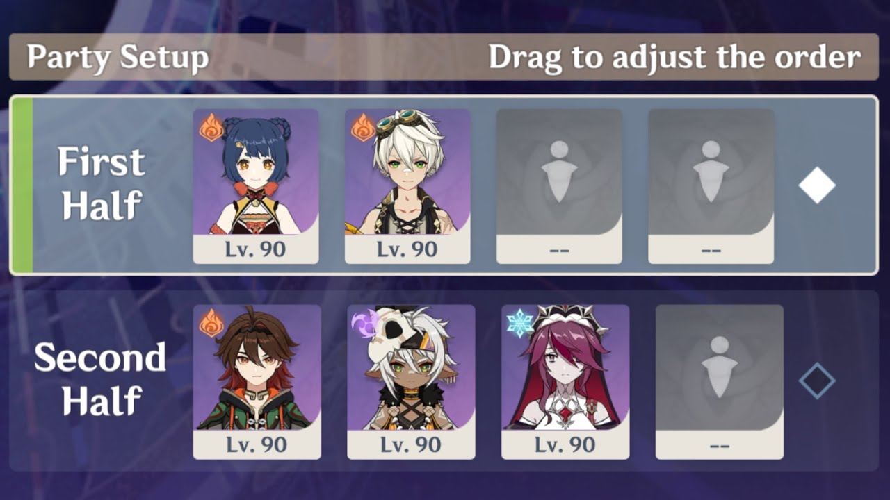 [5.5 Abyss] 4* Duo + Trio Clear (4* Weapons)