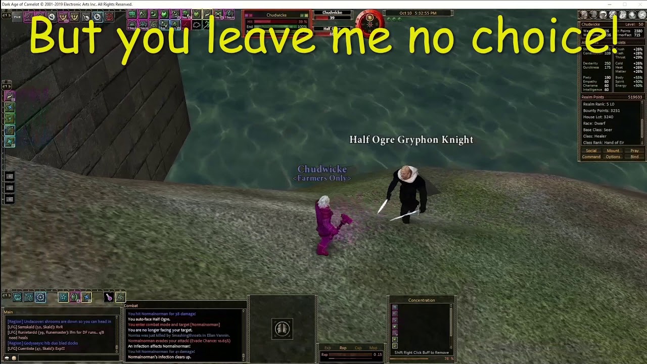 Normalnorman Vs Chudwicke - DAOC Phoenix Classic Server