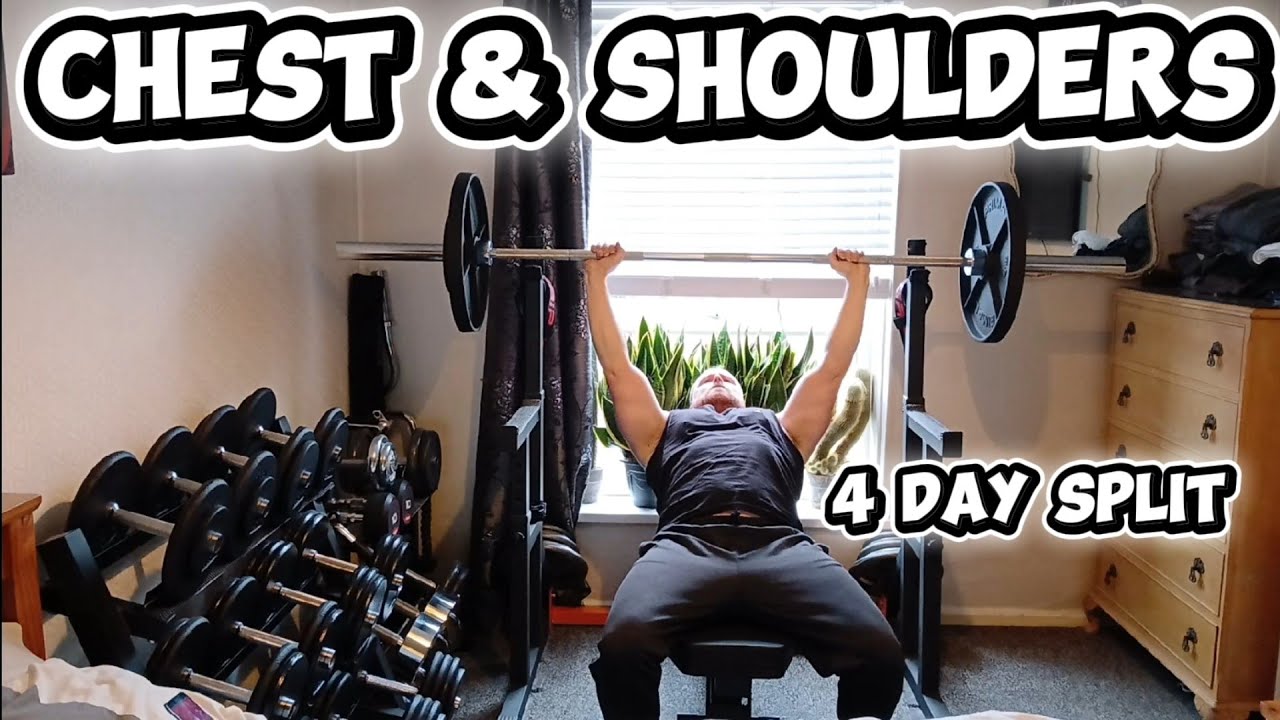 NATURAL Bodybuilding 4 Day Split Chest & Shoulders 