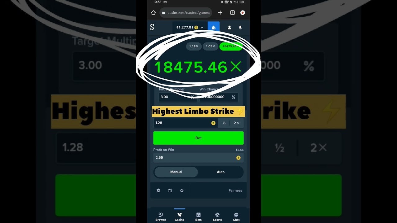 highest Limbo Strike 💲🤑 | #stake #drake #limbo #trending