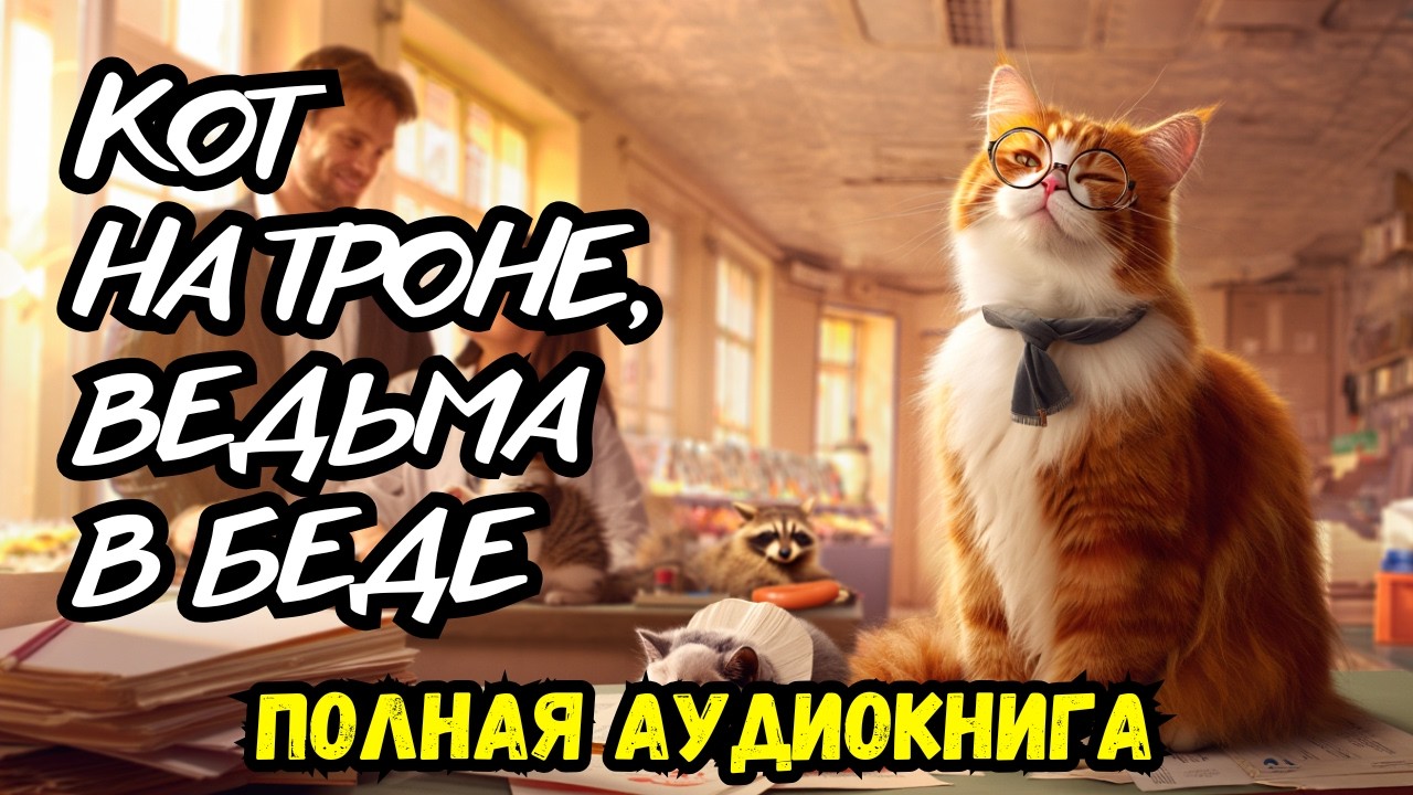 Аудиокнига полностью: Кот на троне, ведьма в беде