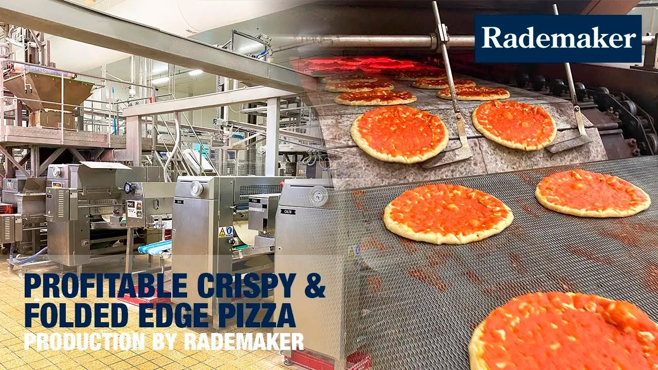 Profitable crispy and folded edge Pizza production by Rademaker
