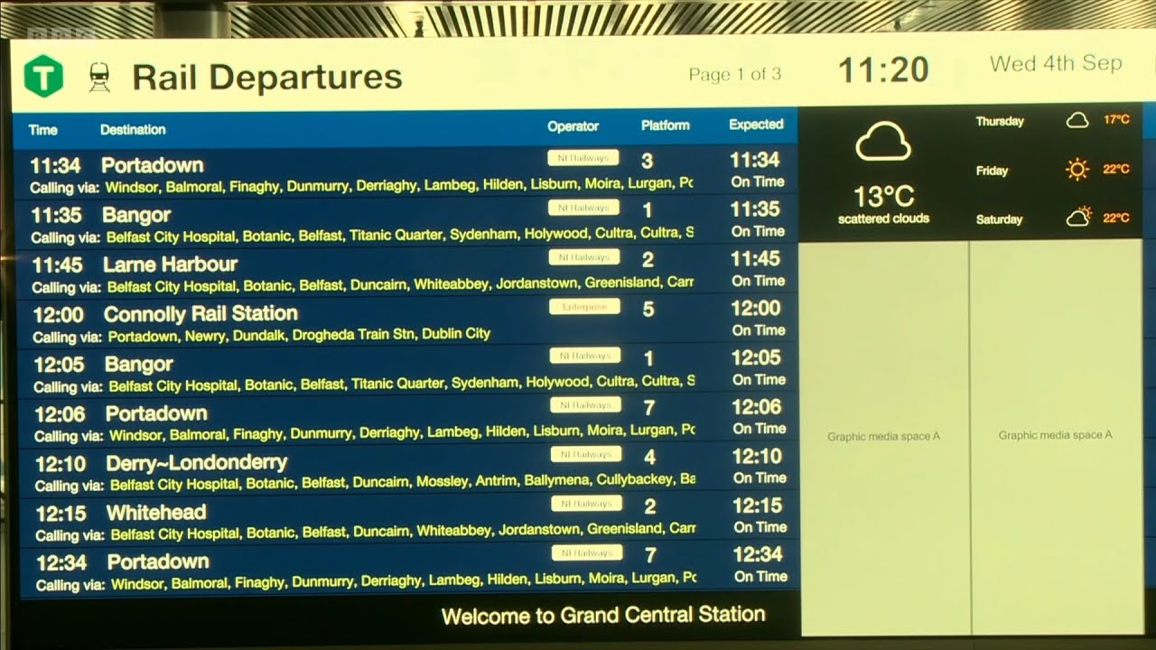 Grand Central Station Belfast opens Sunday 8th September (buses only) - BBC & UTV reports, 4/9/2024