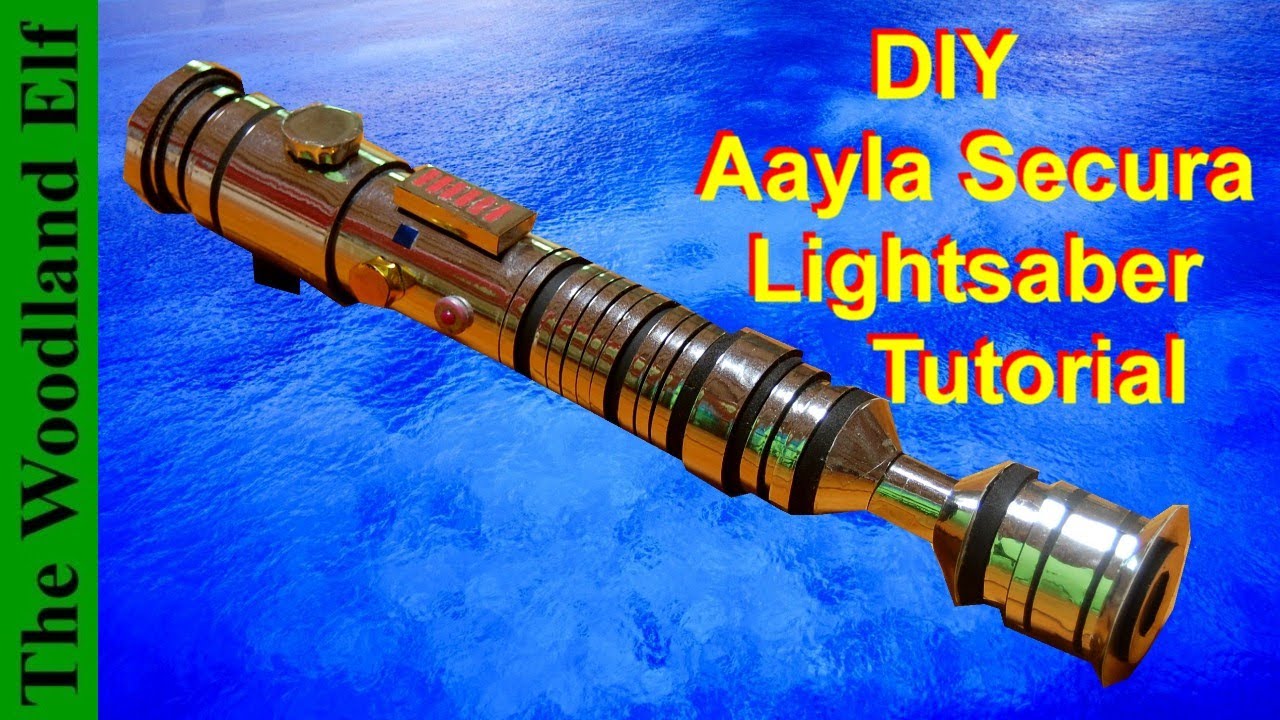 Aayla Secura Lightsaber DIY (Cardboard) Tutorial Star Wars - Cheap and Easy