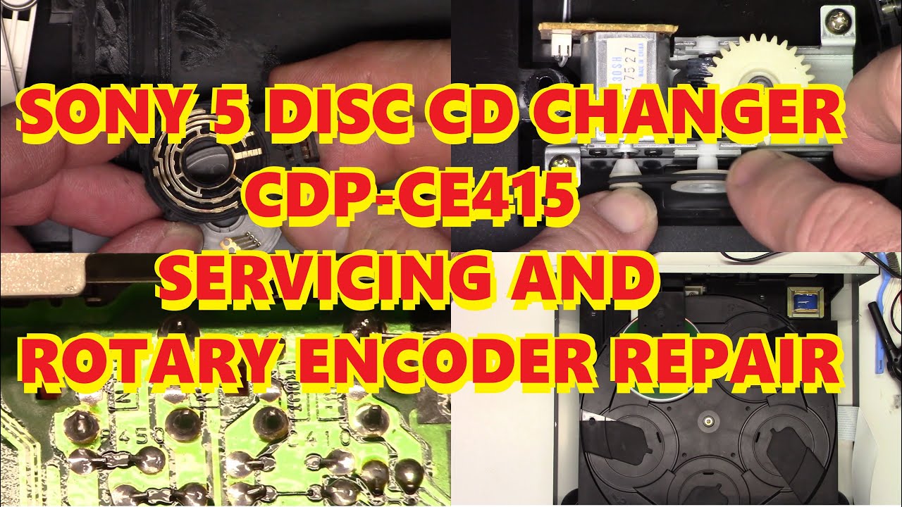 Ремонт и обслуживание SONY CDP-CE415. Ремонт переключателя режимов поворотного энкодера.