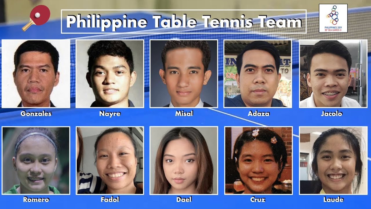 Philippine Table Tennis Team - 2019 SEA Games