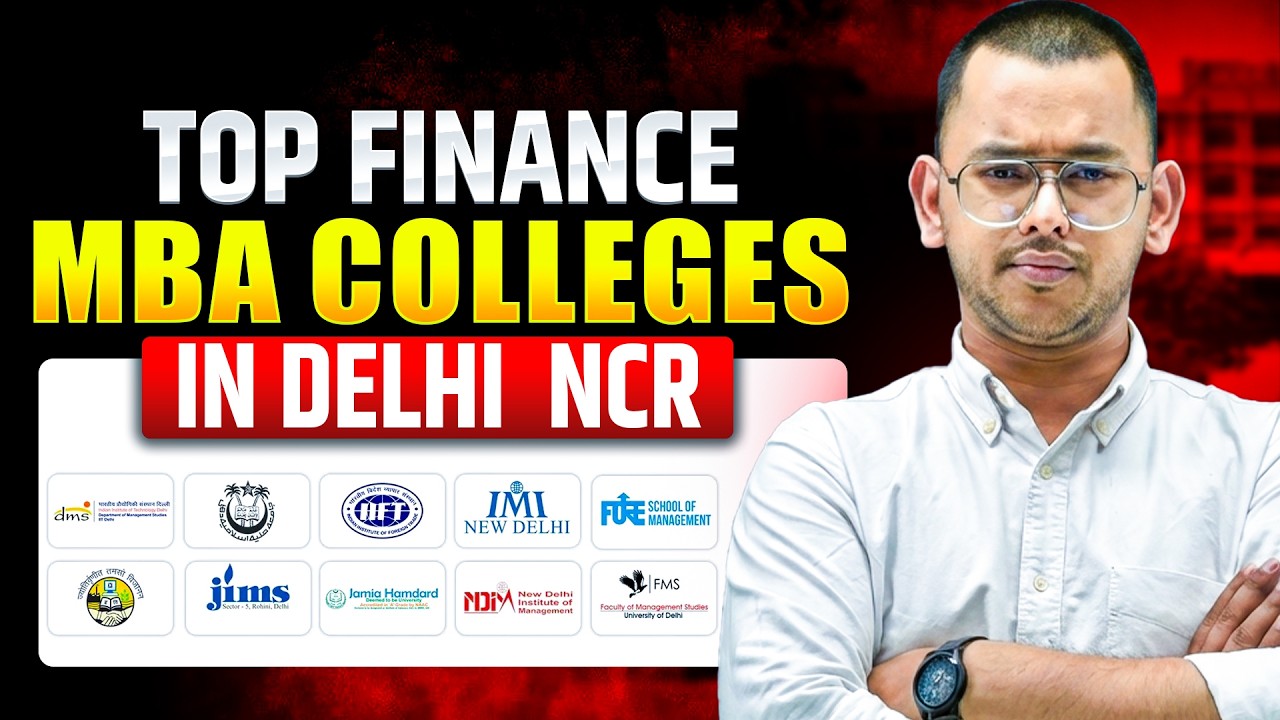 Top Finance Specialization MBA Colleges in Delhi NCR 2026 | Placement & Fees