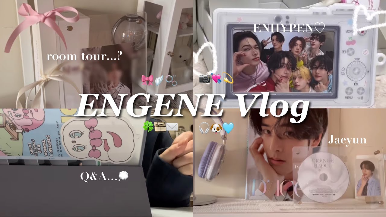 【ENGENE Vlog】ENHYPENと過ごす日常🐶🍀(誕生日、ジェイクにファンレター、模様替え、daydream開封、SHEIN購入品、Q&A etc / ⭐️✉️🎀💭)