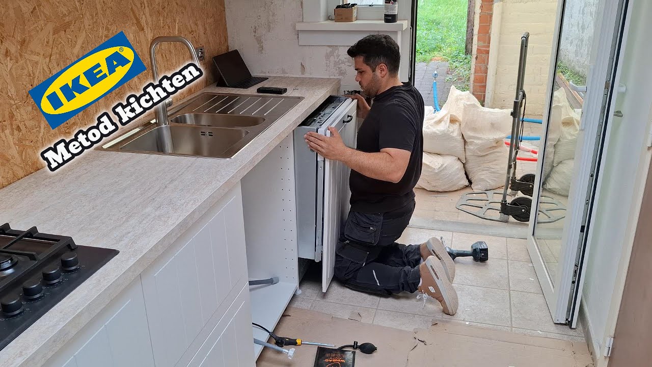 Installing IKEA STENSUND white kitchen 44