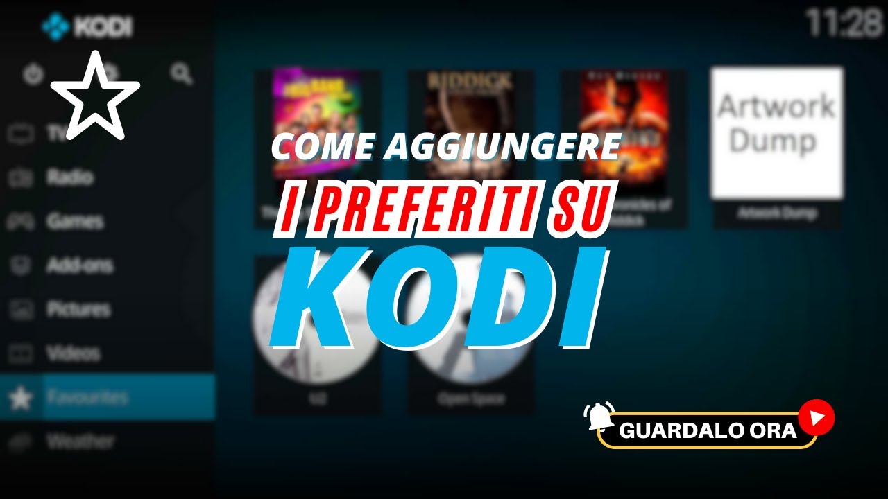 Come gestire i PREFERITI su KODI
