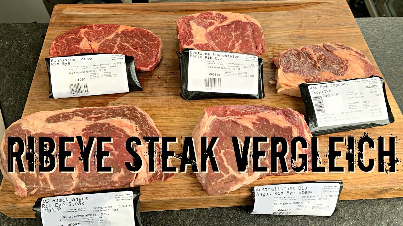 DER RIBEYE STEAK VERGLEICH - Deutschland, Finnland, Spanien, USA und Australien