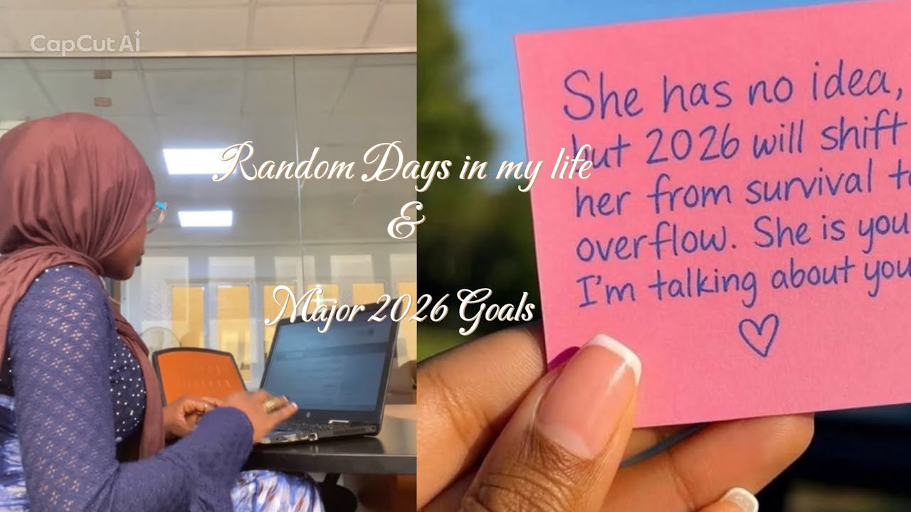random days in my life as a NIGERIAN LAWYER working remotely | New year Goals | mosque moments. 
