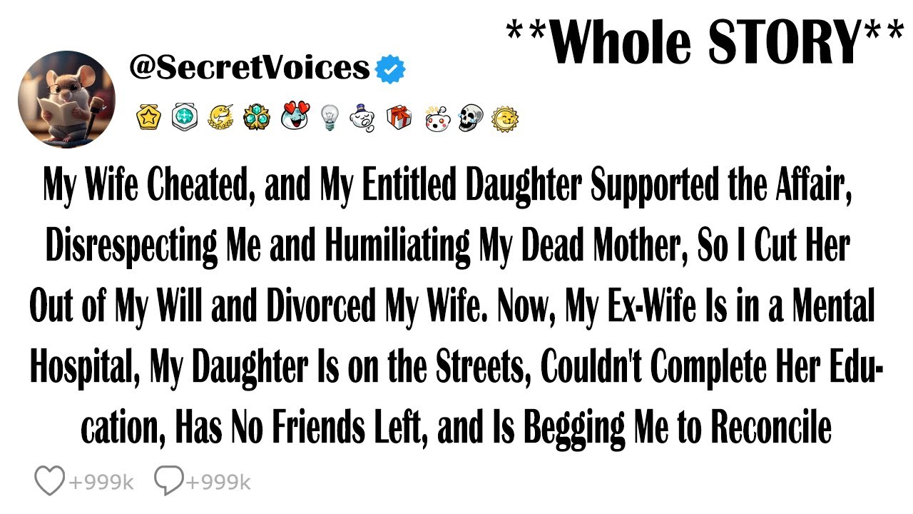 My Wife Cheated, and My Entitled Daughter Supported the Affair, Disrespecting Me and Humiliating ...