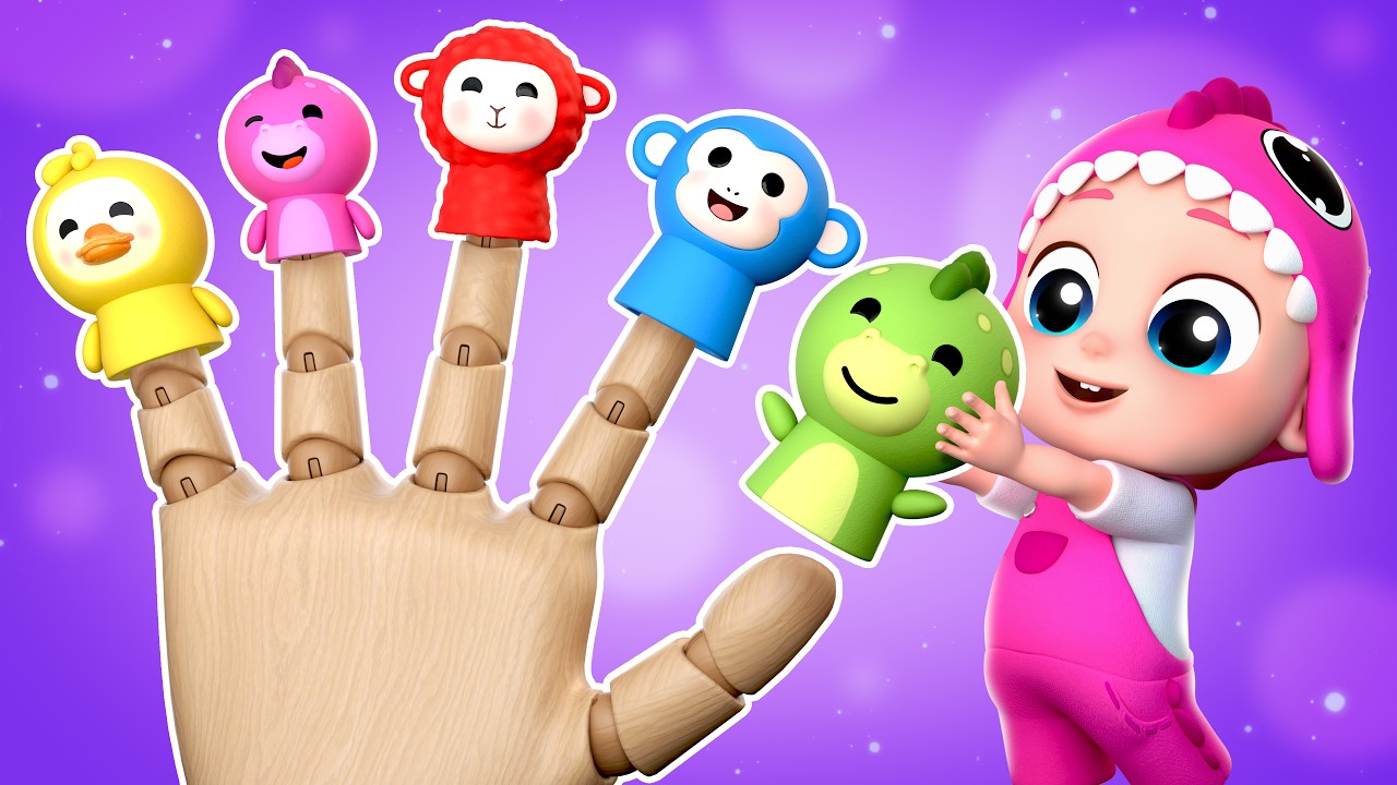 Finger Family Animals + More | Learn Colors with Animal Puppets! | Bubbleee Sing , Dance and Learn !