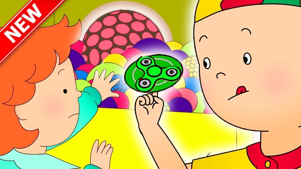 FIDGET SPINNER and SLIME | Caillou | Cartoons For Kids | WildBrain Kids