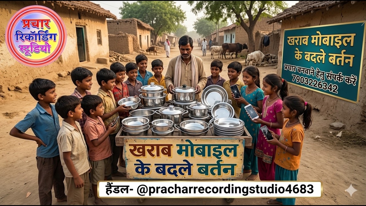 new kharab mobile prachar purana bartan ka prachar kharab mobile recording
