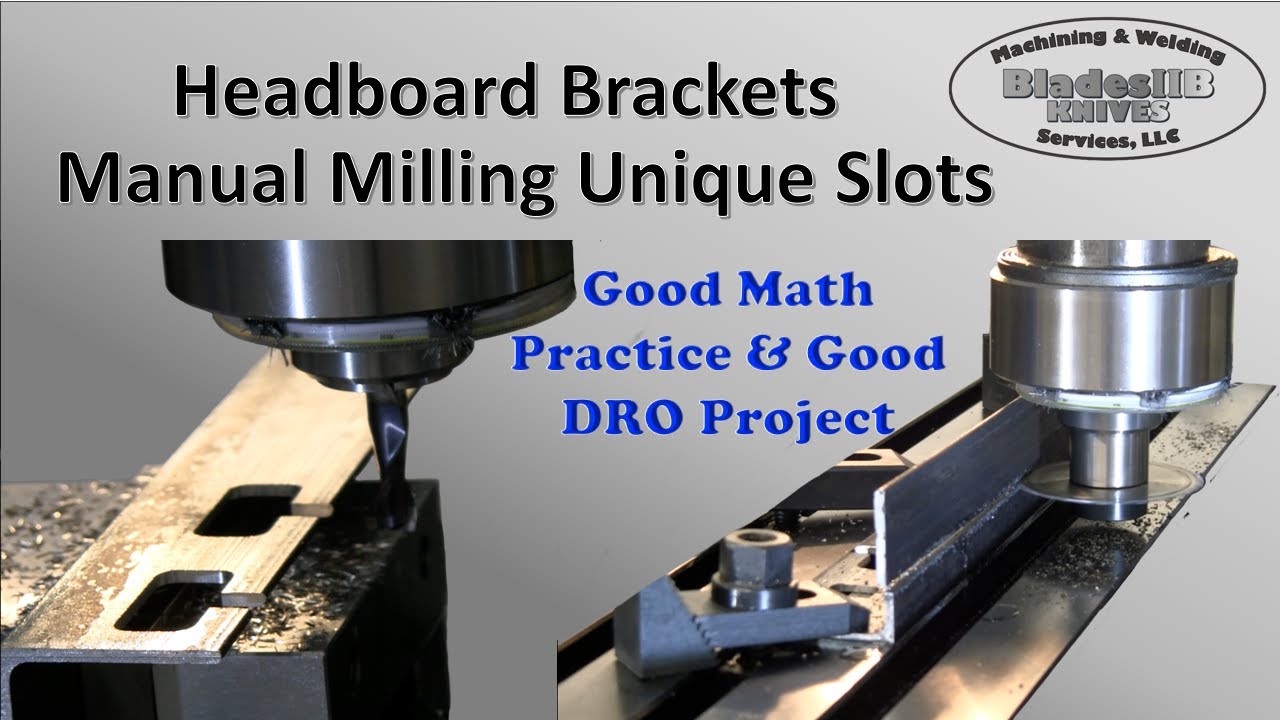 Jet JMD18 Mill Drill Project -  Headboard Brackets Cutting Unique Slots