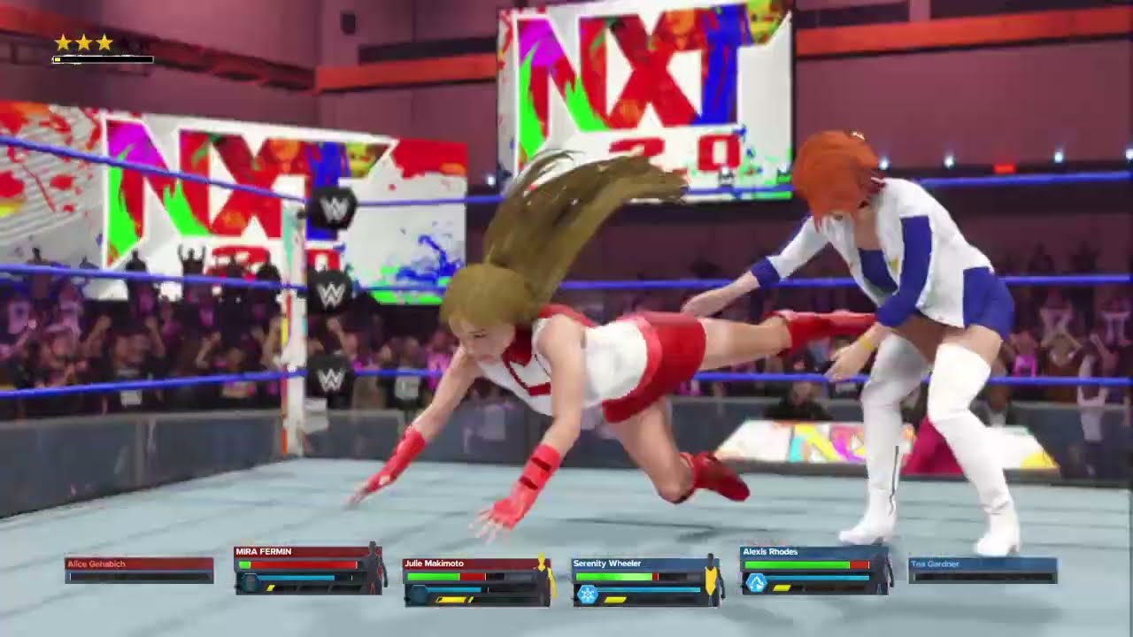 WWE 2K24: Julie and Mira vs. Serenity and Alexis Rhodes