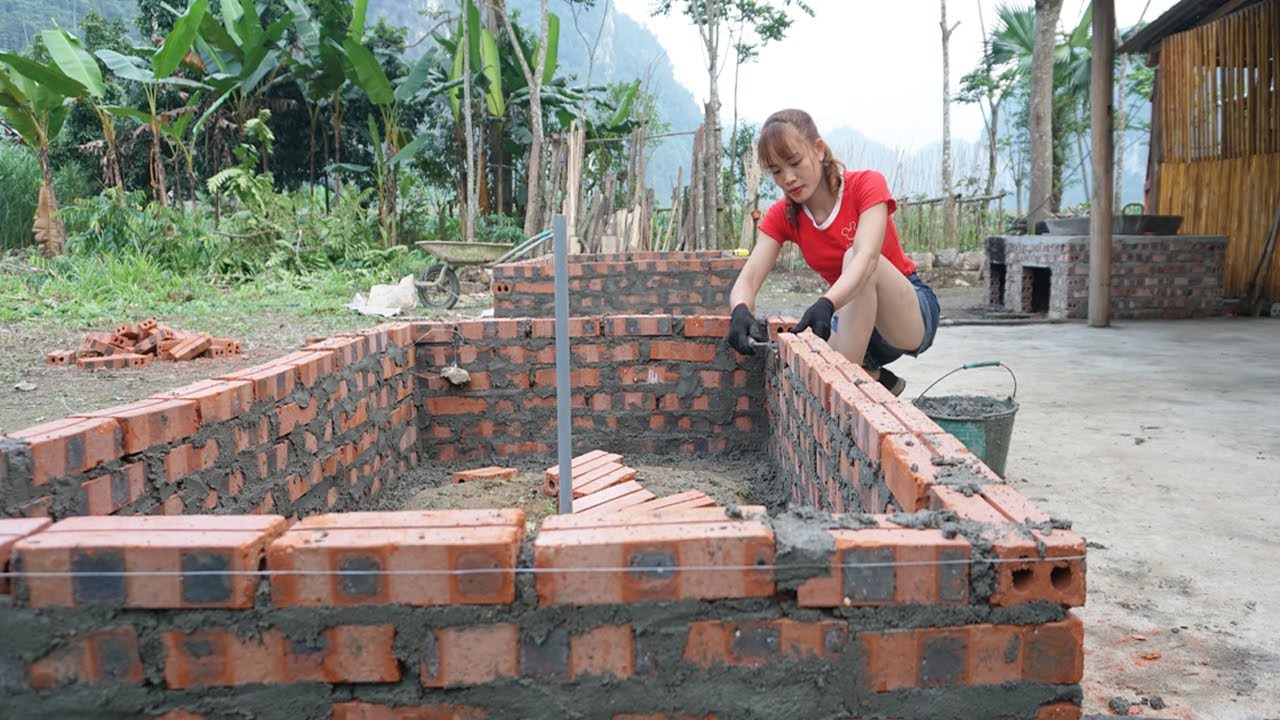 FULL VIDEO | Technique Building Aquariums, Build Life Daily Farm | Thanh Chinh Alone Living Off Grid