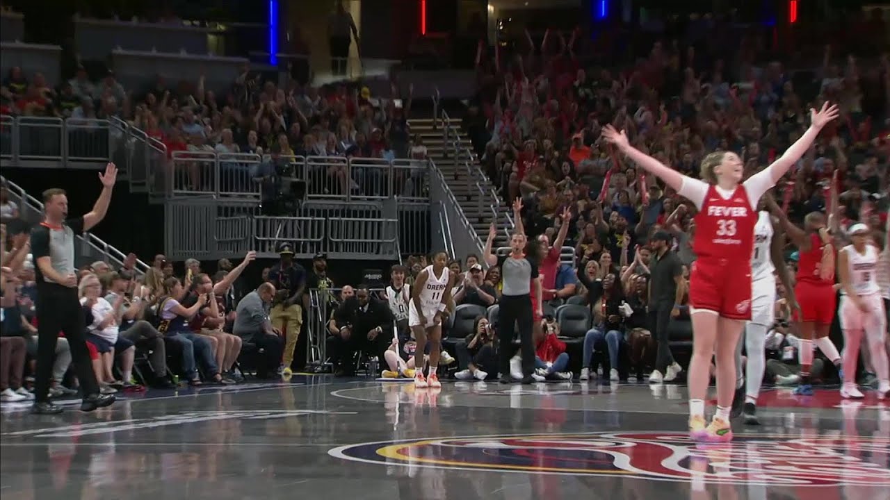 🚨 BUZZER BEATER 3 By Kelsey Mitchell To End The Half | WNBA Indiana Fever vs Atlanta Dream