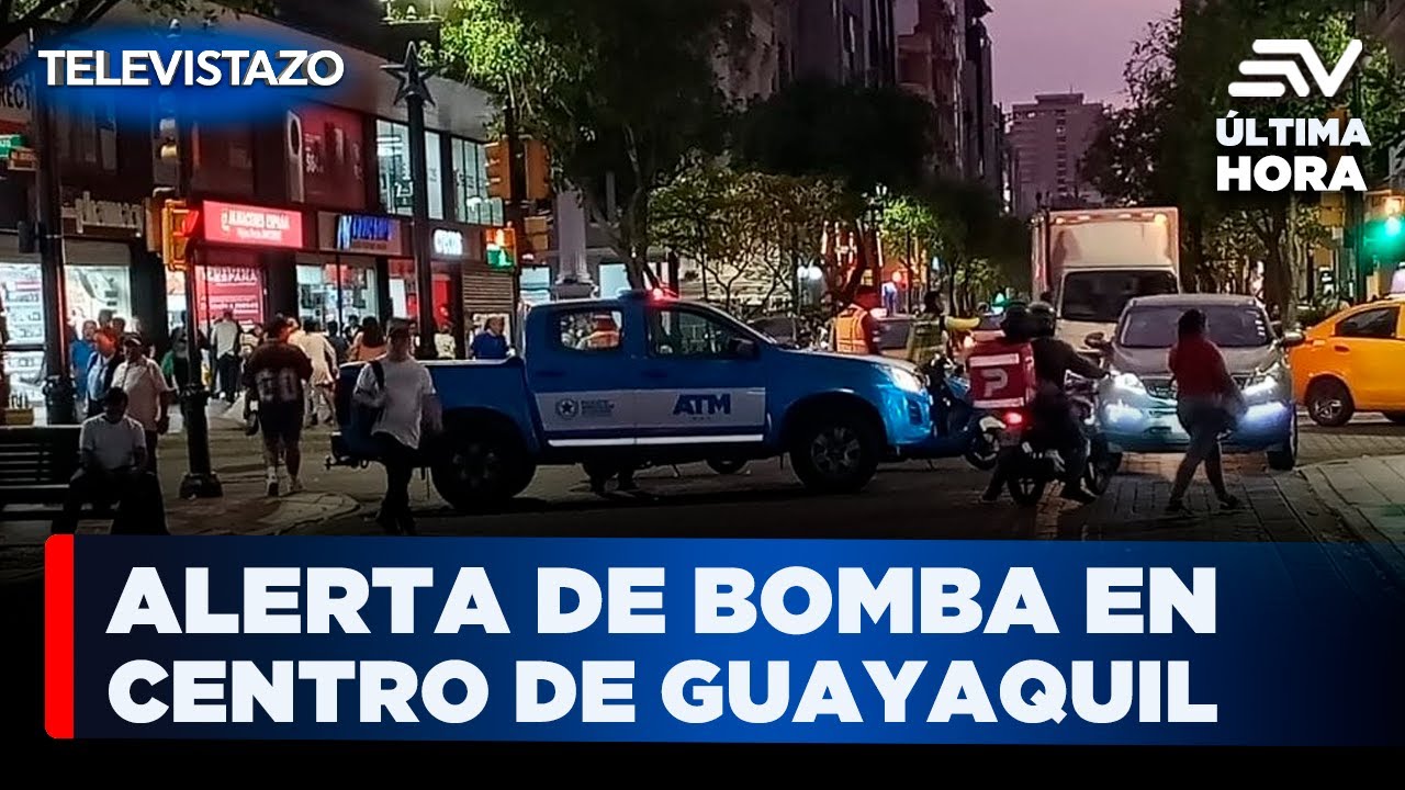 🚨ÚLTIMA HORA Falsa bomba cierra tramo de la 9 de Octubre en Guayaquil | Televistazo | Ecuavisa