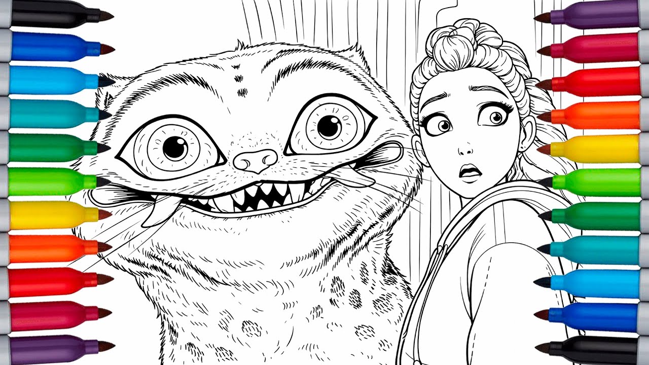K-POP DEMON HUNTER New Coloring Pages🎨 | How to Color Rumi Art | Derpy and Rumi from HUNTR/X