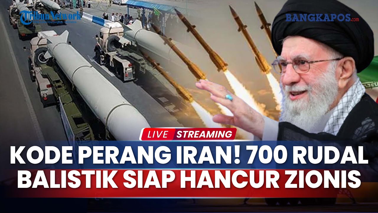 🔴 Kode Perang Iran! 700 Rudal Balistik Teheran Siap Diterbangkan ke Israel