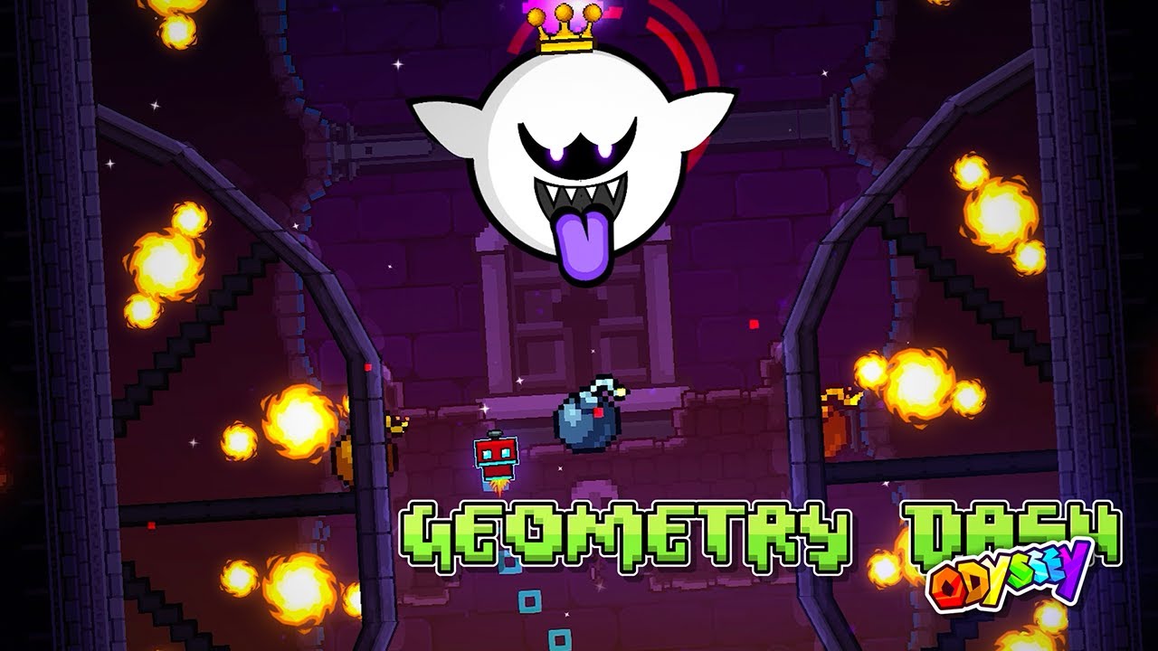 Geometry Dash Odyssey: &rdquo;Ghost House&rdquo; 100% Complete (All Coins)