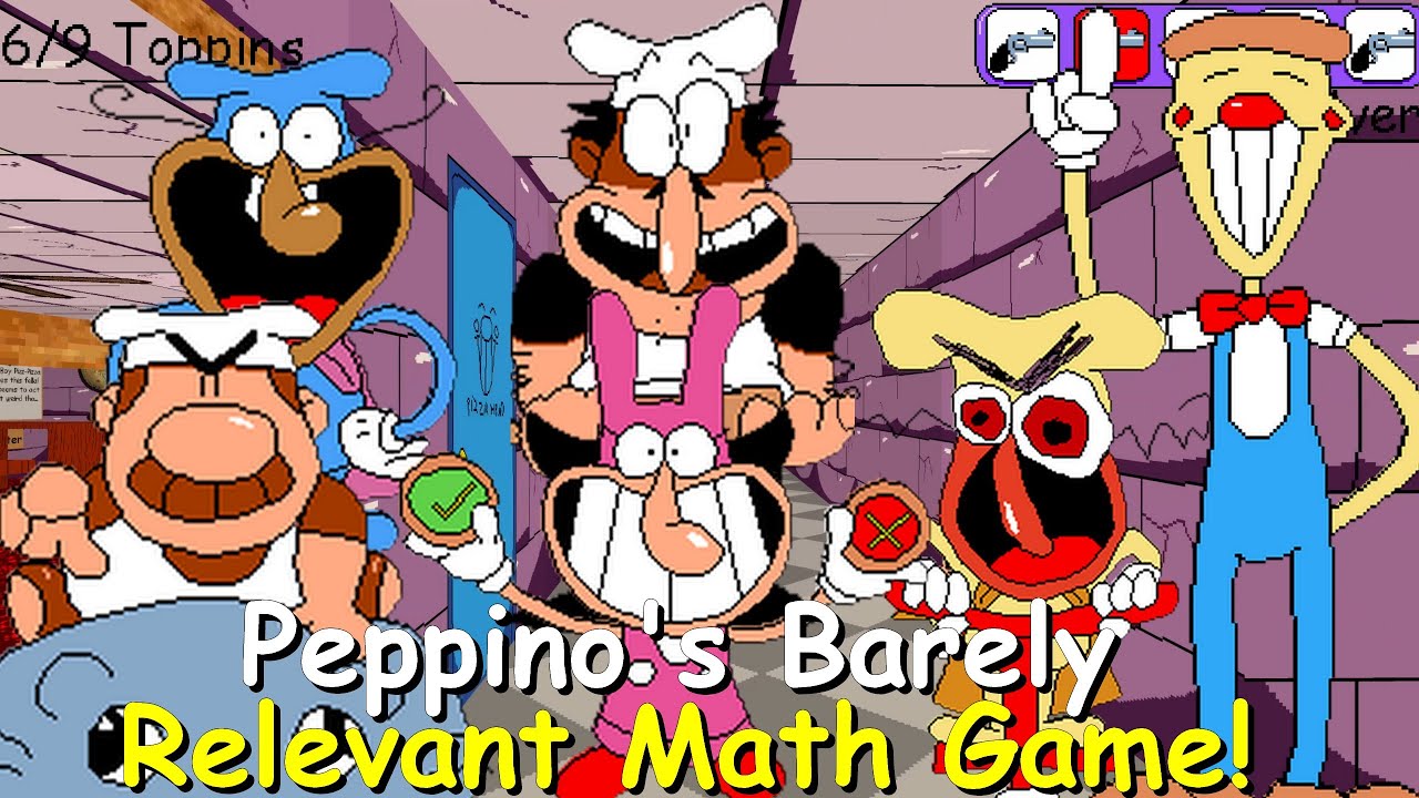 Едва ли релевантная математическая игра Пеппино — мод Baldi's Basics Plus