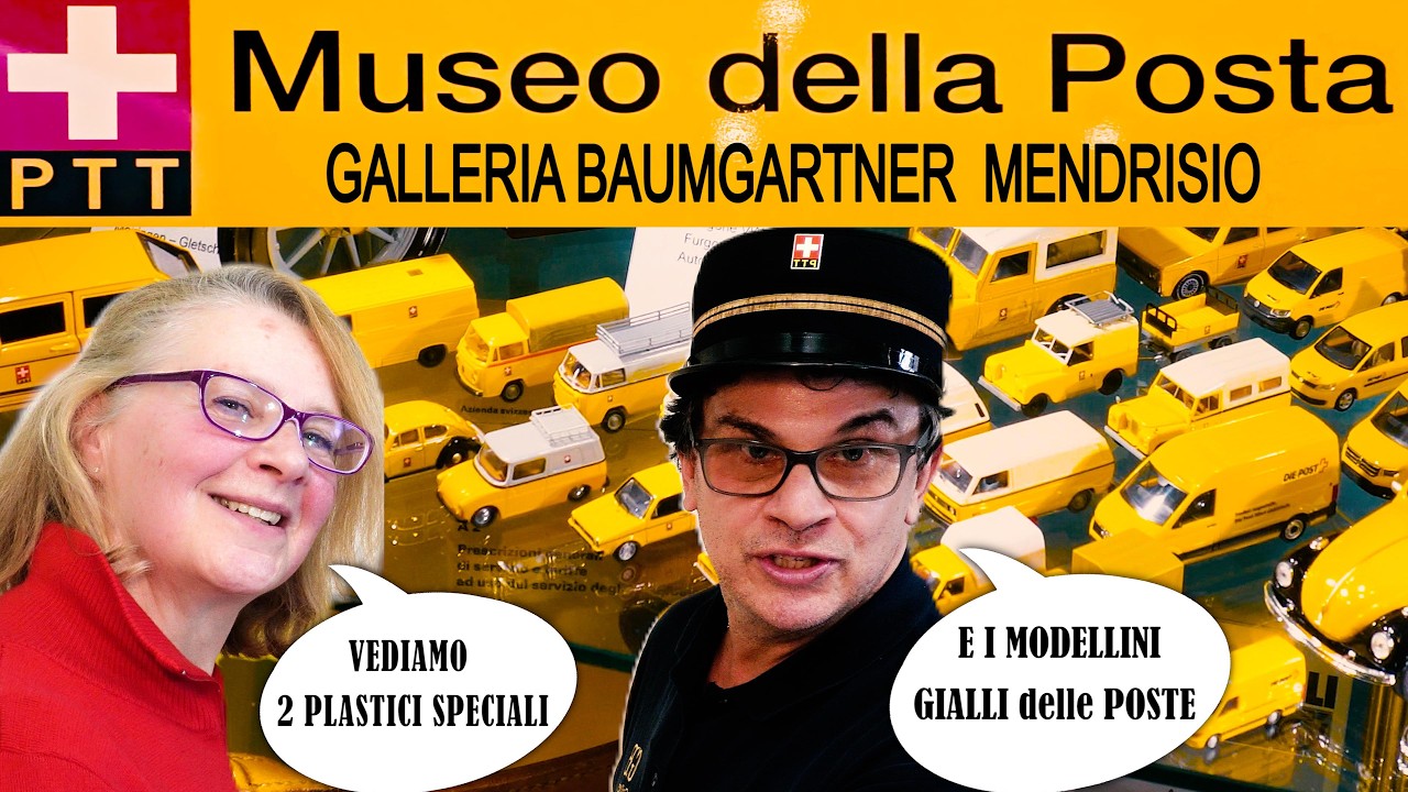 MUSEO della POSTA Galleria Baumgartner a Mendrisio  Curiosità e Modellini GIALLI della POSTA 🚂🛺