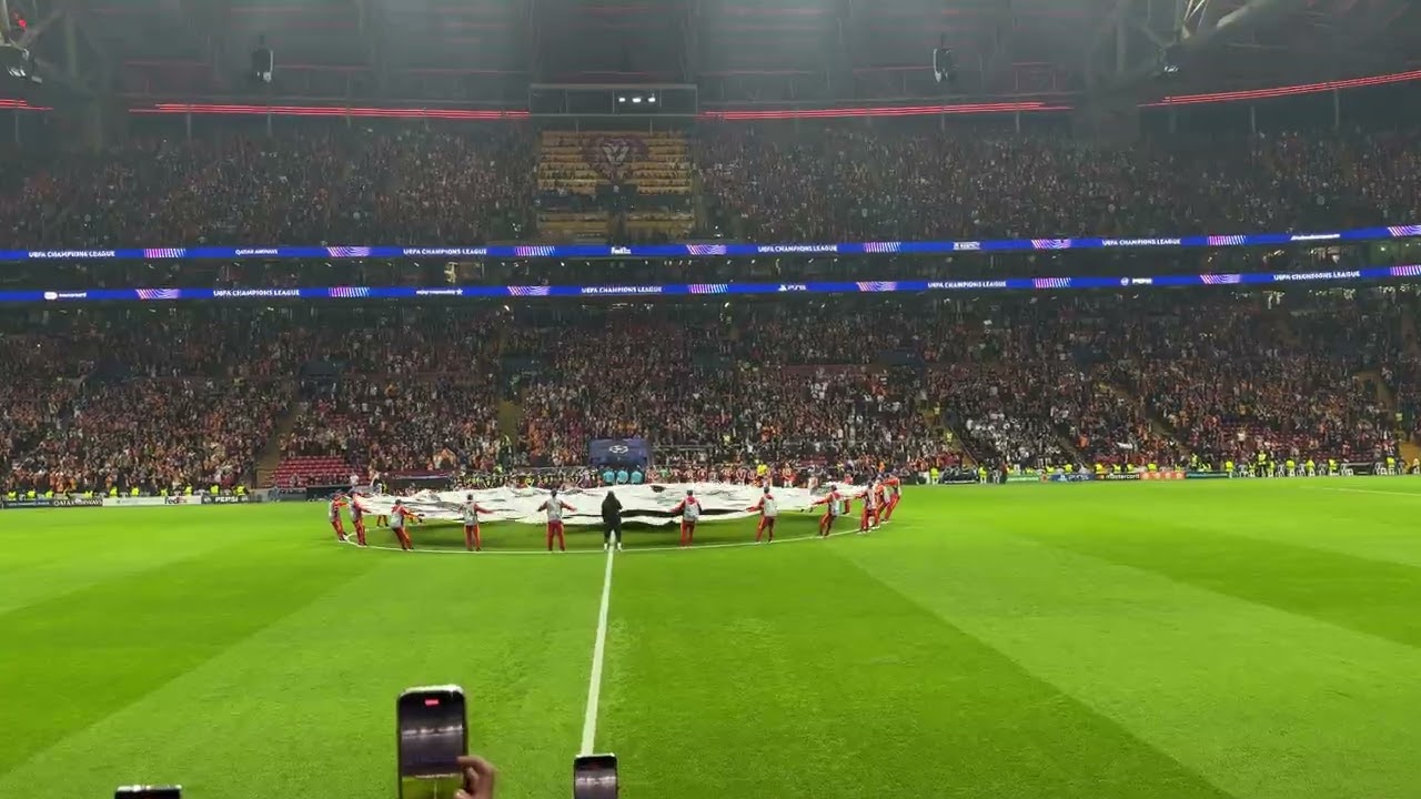 GALATASARAY-BODO ( MAÇ ÖNÜ, KAREOGRAFİ, UCL SEREMONİ VE İLK ÜÇLÜ) 4K