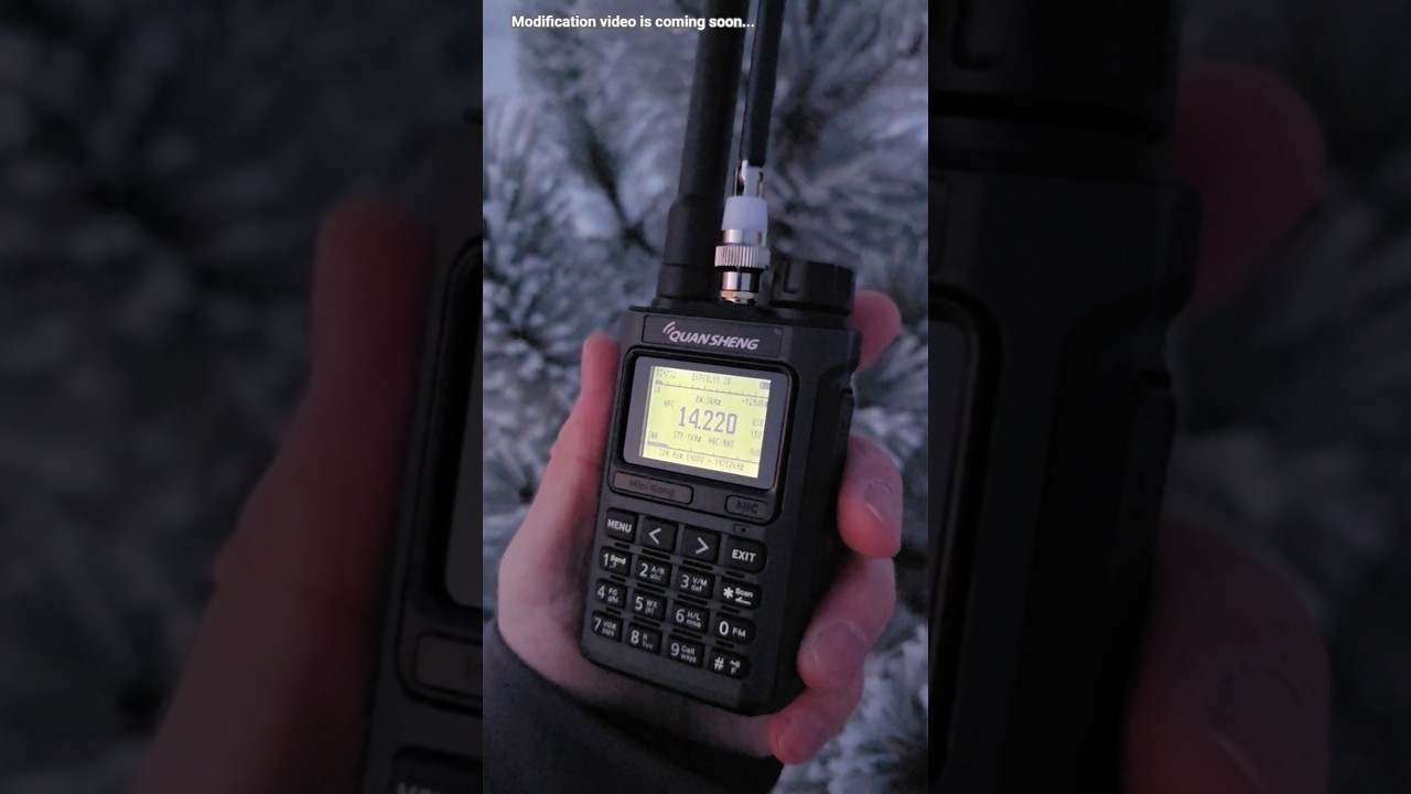 Modified Quansheng UV-K1 with Si4732 HF SSB receiver chip video is coming soon. #si4732 #uvk1
