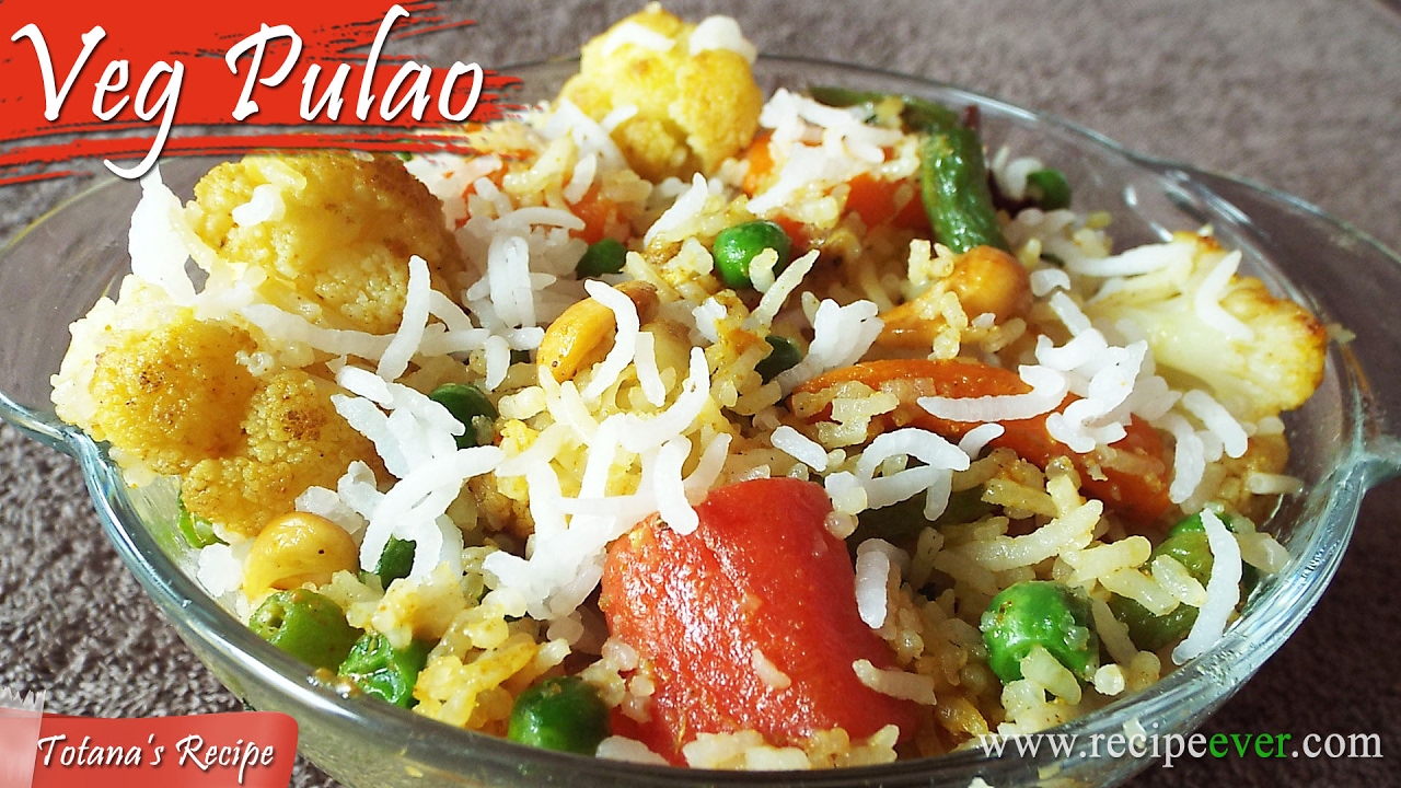 Vegetable pulao recipe - Bengali recipes | How to make veg pulao | Rice pulao | niramish ranna