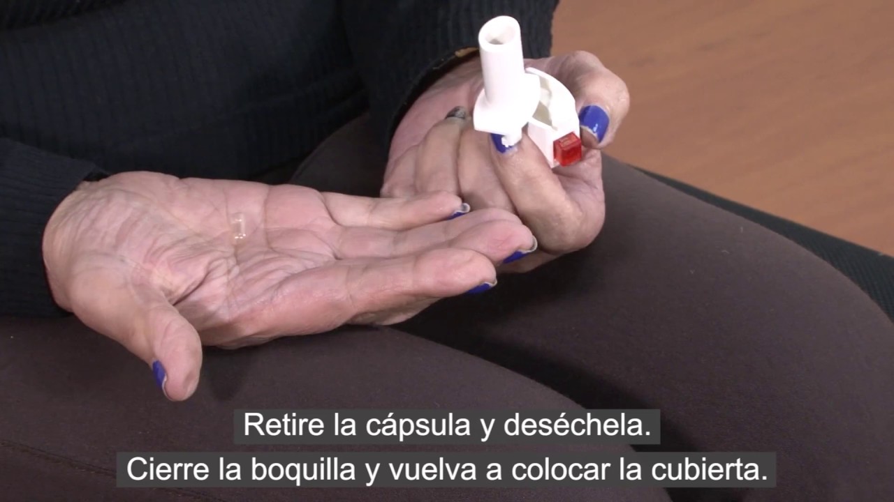 Uso adecuado de los inhaladores de polvo seco.