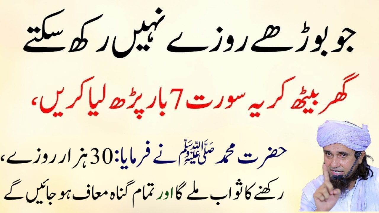 Surah Ko Parhne Se 30 Hazar Rozon Ka Sawab? | Mufti Tariq Masood Latest Bayan 2026