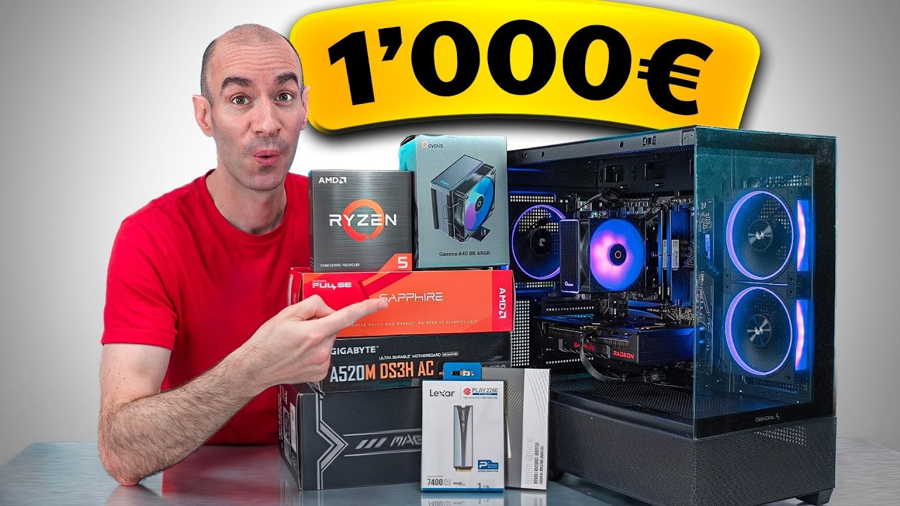 Je monte un PC Gamer &agrave; 1000&euro; en 2026 (variante &agrave; 850&euro; et 1250&euro;)
