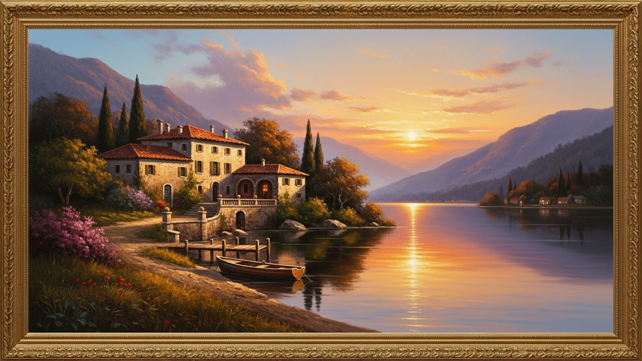Quiet Lakeside Manor | Extended Classical Canvas Experience