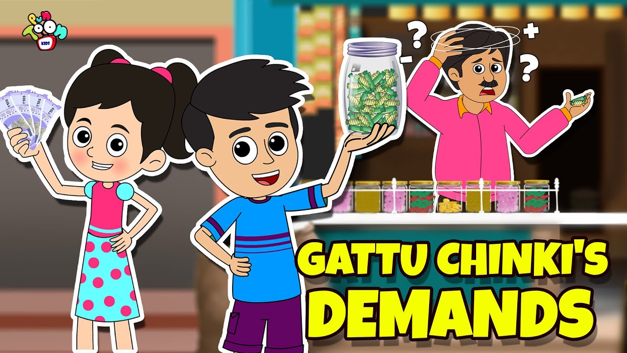 Gattu Chinki's Demands | Animated Stories | English Cartoon | Moral Stories | PunToon Kids