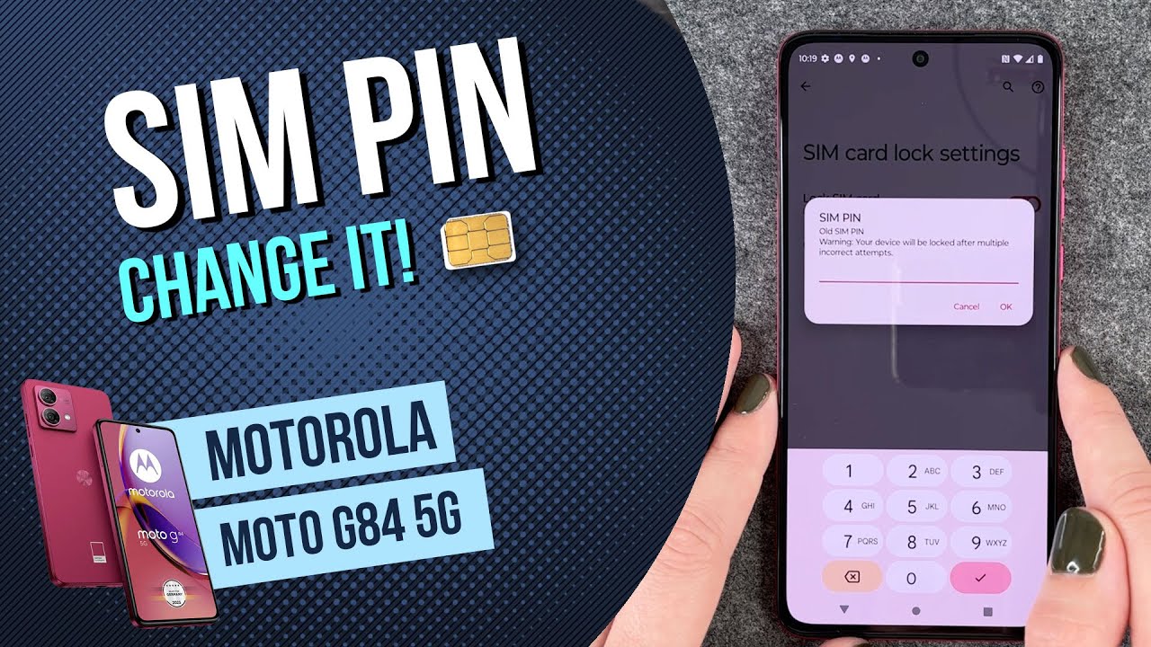 Motorola moto g84 5G - How to Change SIM PIN &bull; 📱 &bull; 🔢 &bull; 🔐 &bull; Tutorial