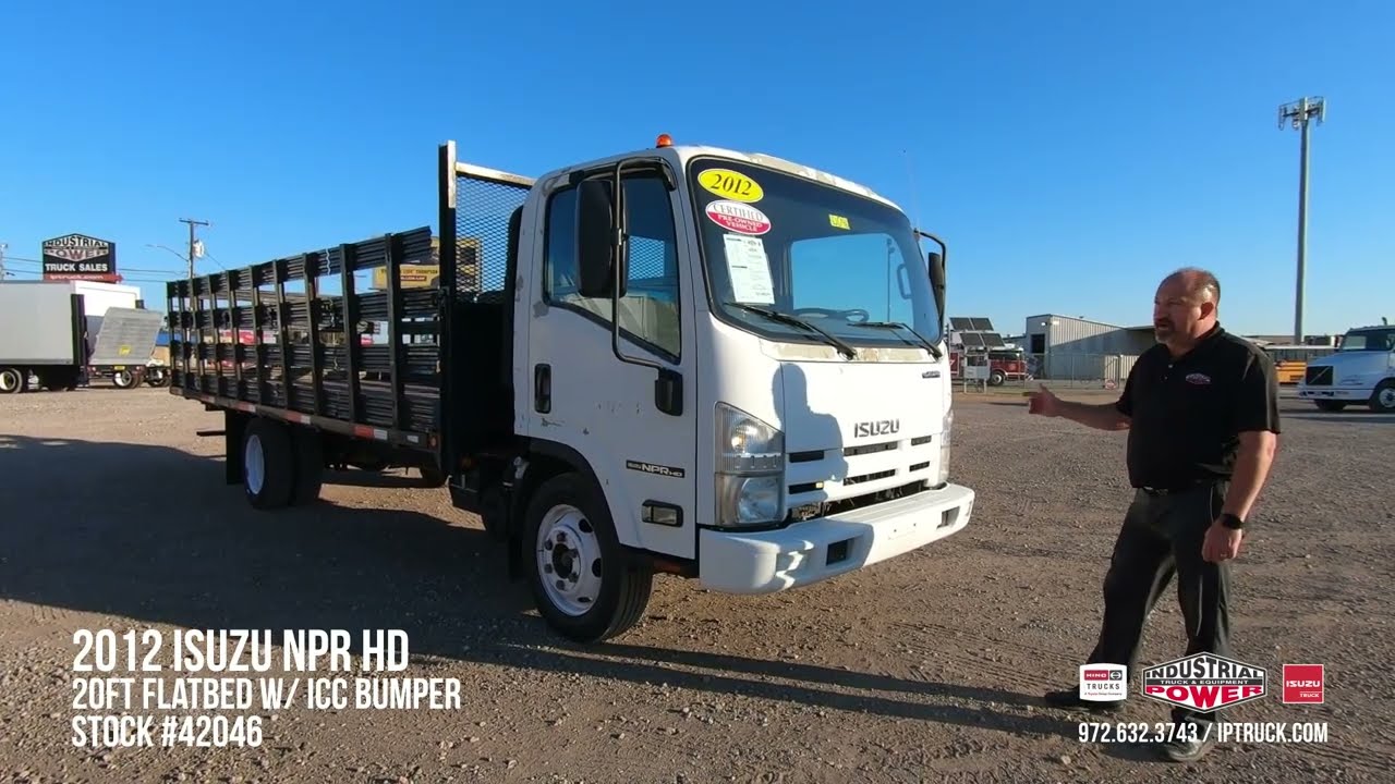 Isuzu Flatbed Stakebed Truck | 2012 NPR Cab Over Truck | #42046
