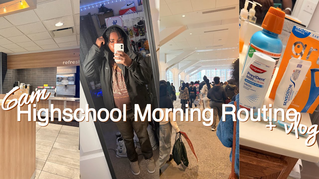 My 6am Highschool Morning Routine | chitchat & mini vlog ⭐️