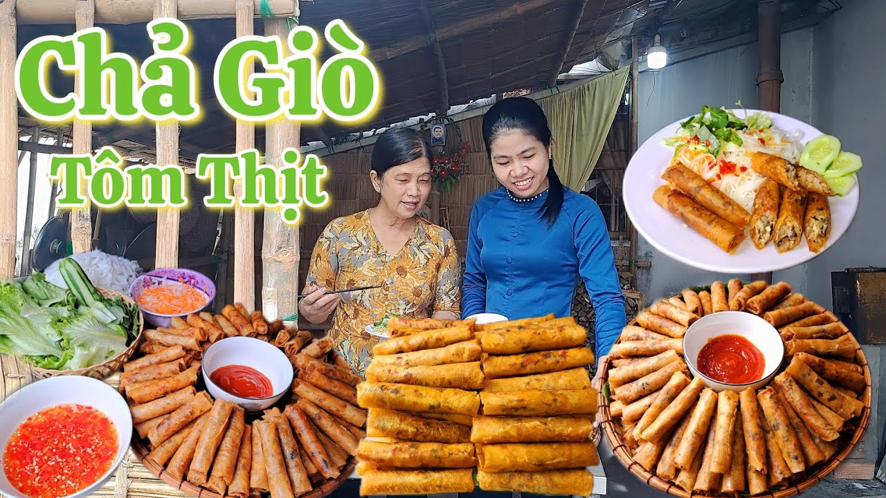 Làm Chả Giò Tôm Thịt kiểu này vừa giòn vừa ngon mà đơn giản dễ làm
