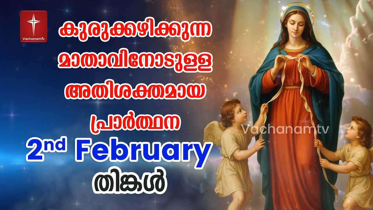 2nd February Day 32 കുരുക്കഴിക്കുന്ന മാതാവിന്റെ അതിശക്തമായ പ്രാർത്ഥന 33 തവണ 33 ദിവസം ചൊല്ലുക #live
