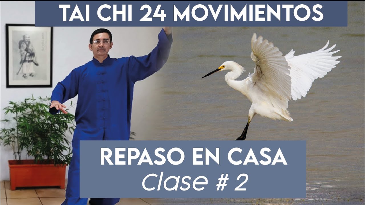 Repaso de Forma de TAI CHI DE 24 MOVIMIENTOS - En casa - Clase # 2 -
