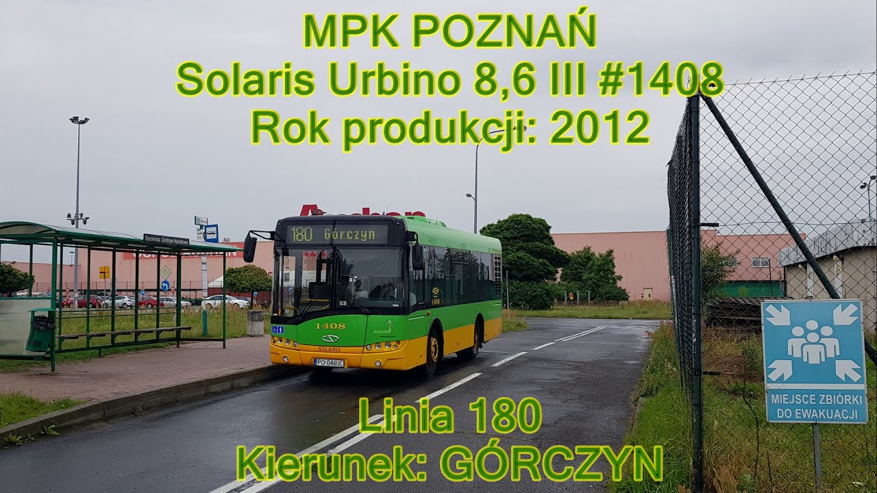MPK Poznań - Linia 180, Solaris Urbino 8,6 III #1408