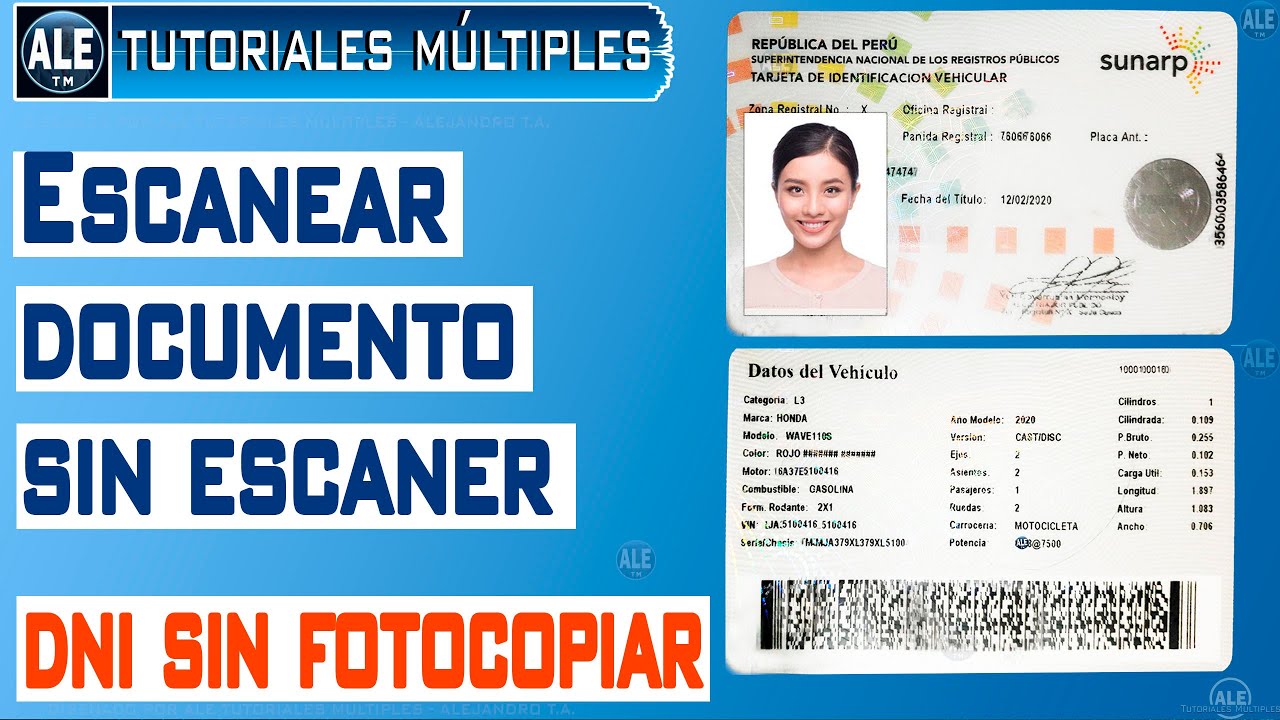 Como Escanear Un Documento De Identidad SIN ESCÁNER – Editarlo En Word y Convertirlo A PDF