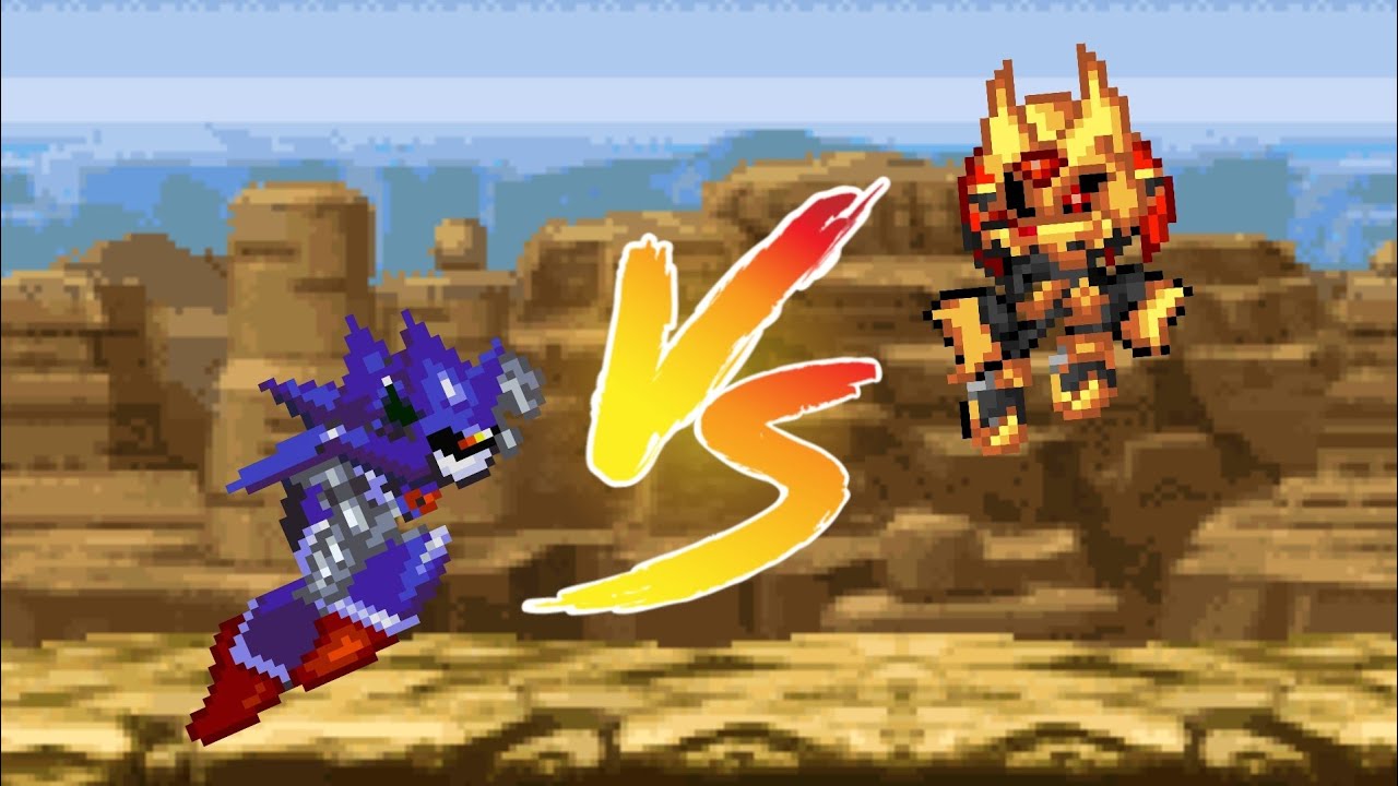 Metallix vs Enerjak [ Sprite Animation Kinemaster ]