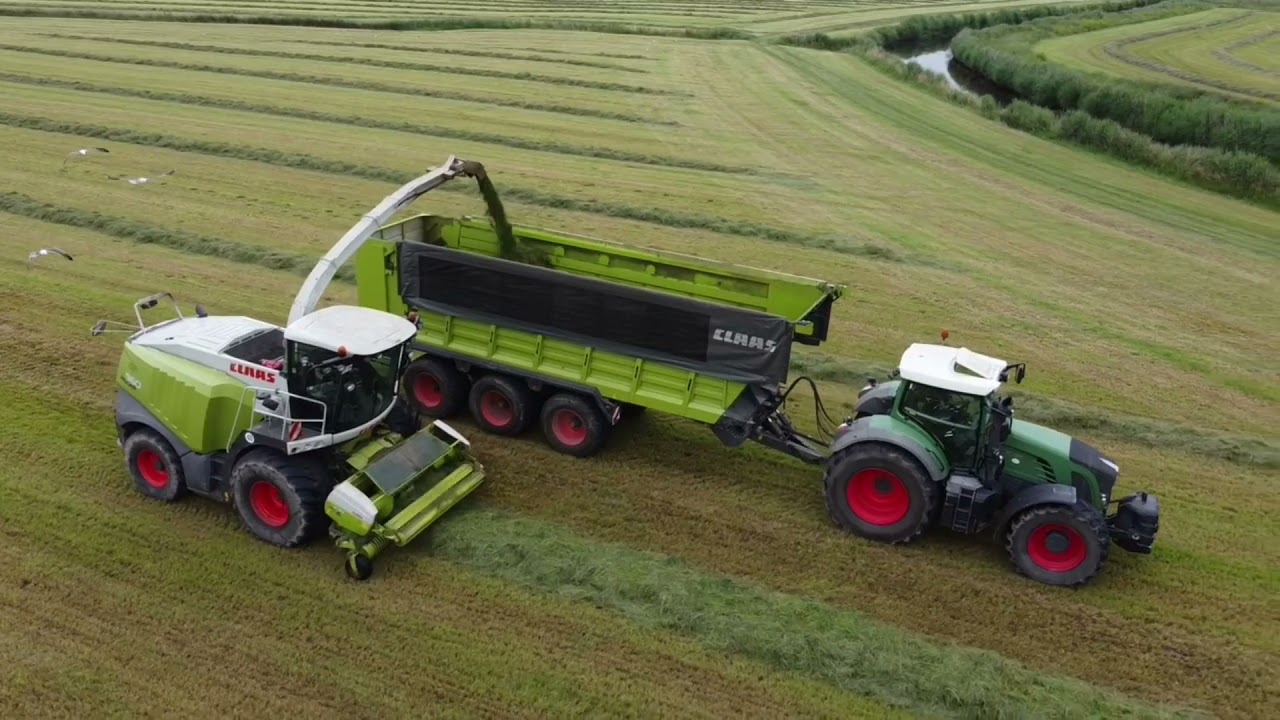 Gras h&auml;ckseln in Ostfriesland