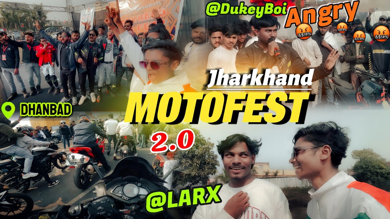 Jharkhand Motofest 2.0 in Dhanbad🔥 / @Dukeyboi- q gussa ho gaya😡 / @Larx6 ko kya hua😢