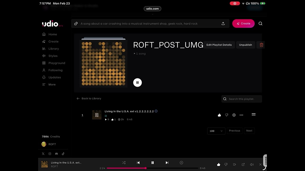 UDIO GENERATED :  I'm A Man Living in The USA (stereo)